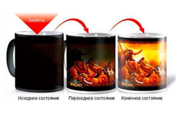 Кружка с вашим фото хамелеон